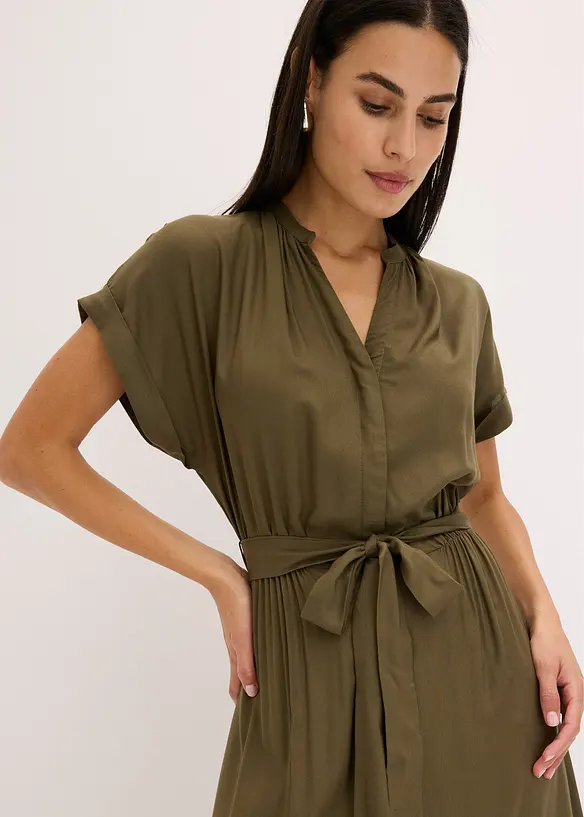 Abito chemisier in viscosa fluente, bonprix