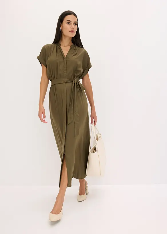 Abito chemisier in viscosa fluente, bonprix