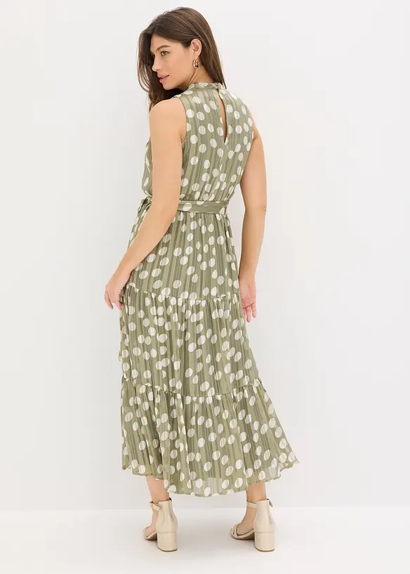 Abito in chiffon con glitter, bonprix