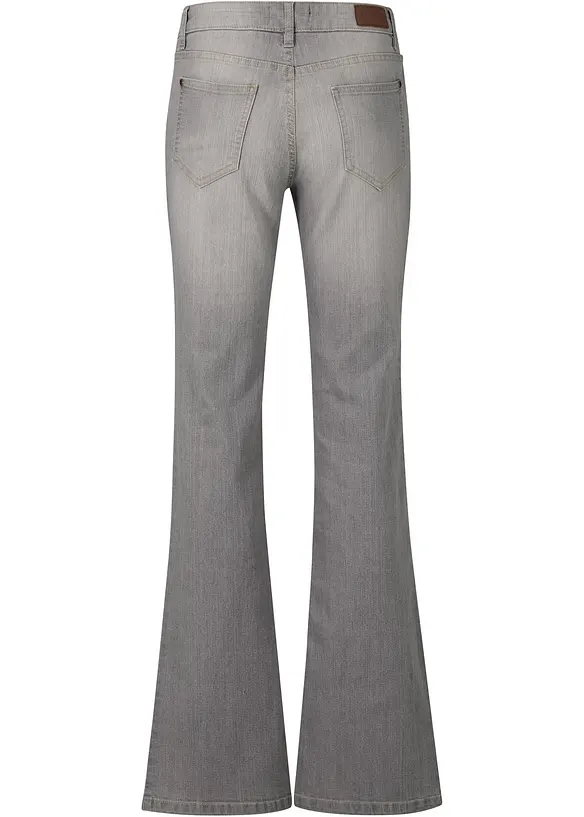 Jeans bootcut elasticizzati confortevoli, vita media, bonprix