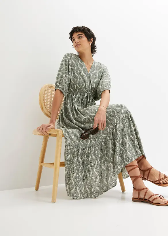 Abito midi in viscosa fluente, bonprix