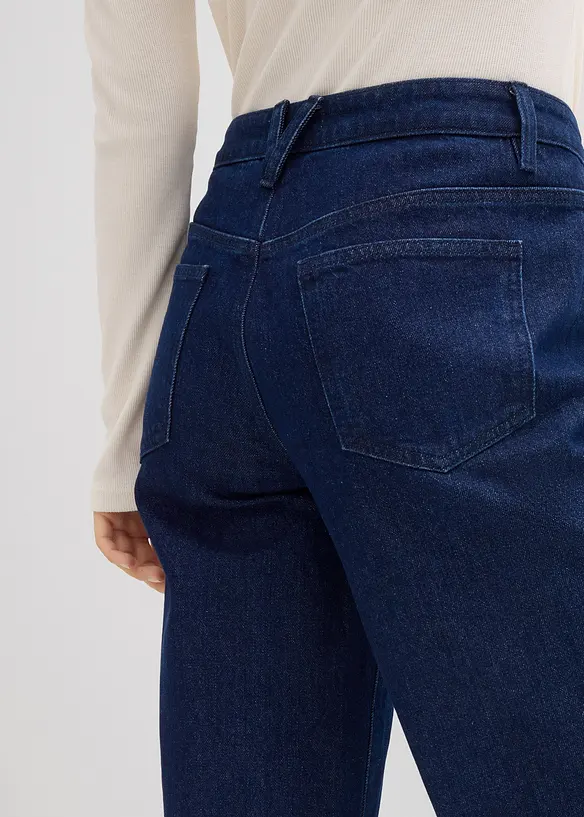 Jeans wide leg lunghi, low strech, vita media, bonprix