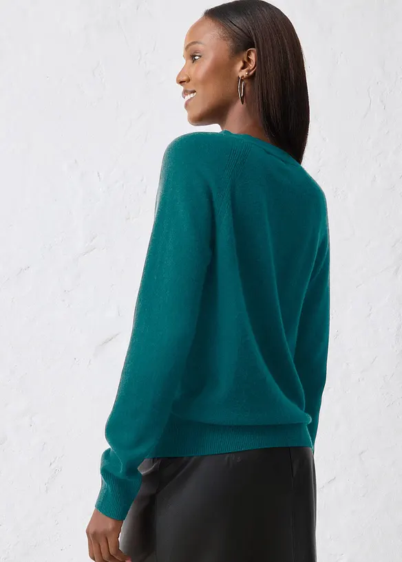 Cardigan con cashmere certificato secondo il Good Cashmere Standard&reg;, bonprix