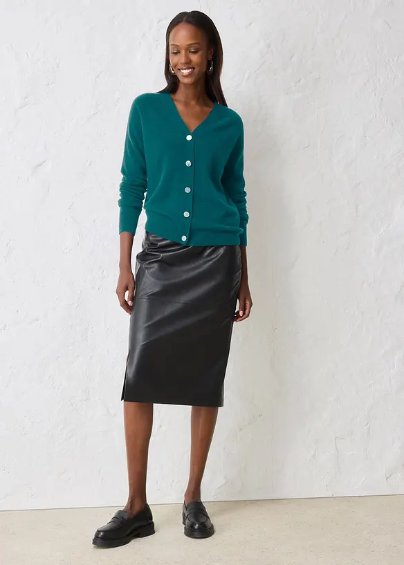 Cardigan con cashmere certificato secondo il Good Cashmere Standard&reg;, bonprix