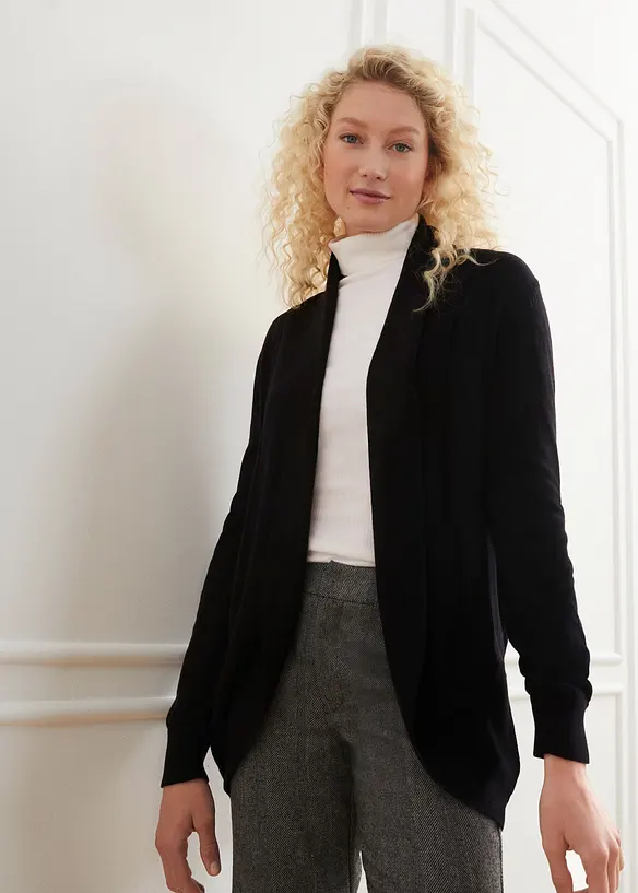 Cardigan in filato fine, bonprix