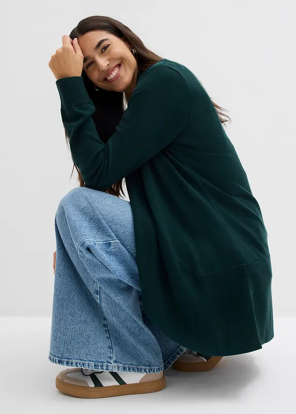 Cardigan in filato fine, bonprix