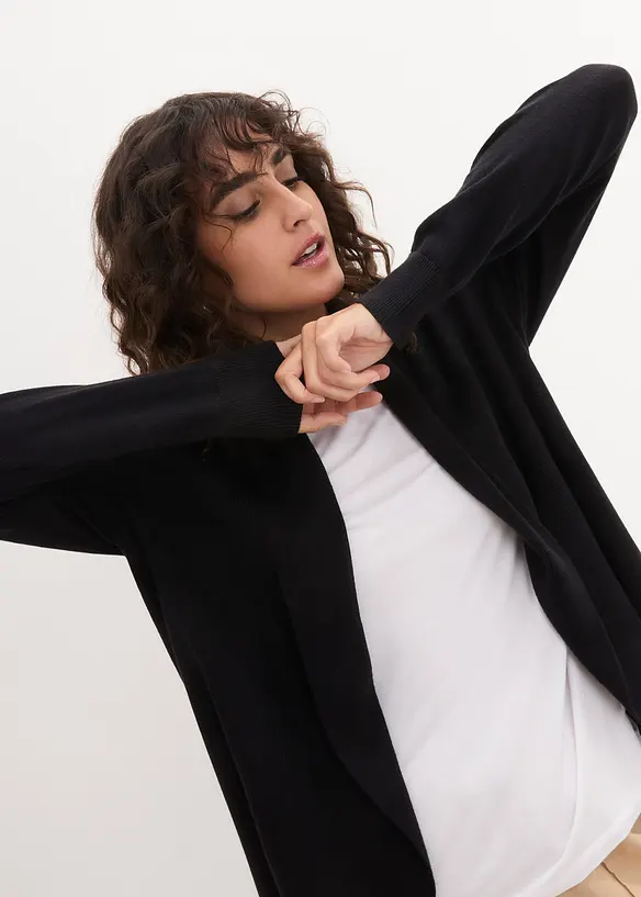 Cardigan in filato fine, bonprix