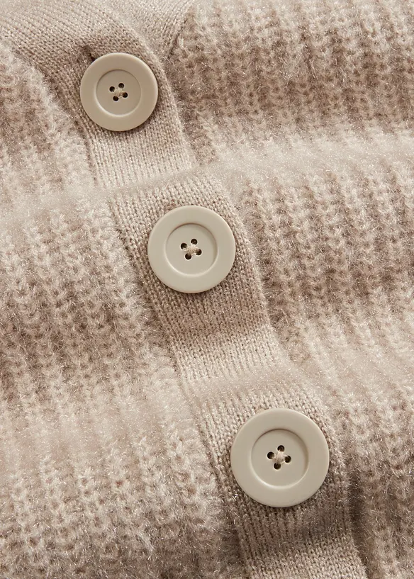 Cardigan a coste in filato grosso, bonprix