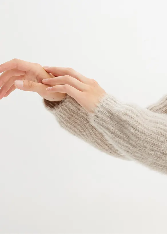 Cardigan a coste in filato grosso, bonprix