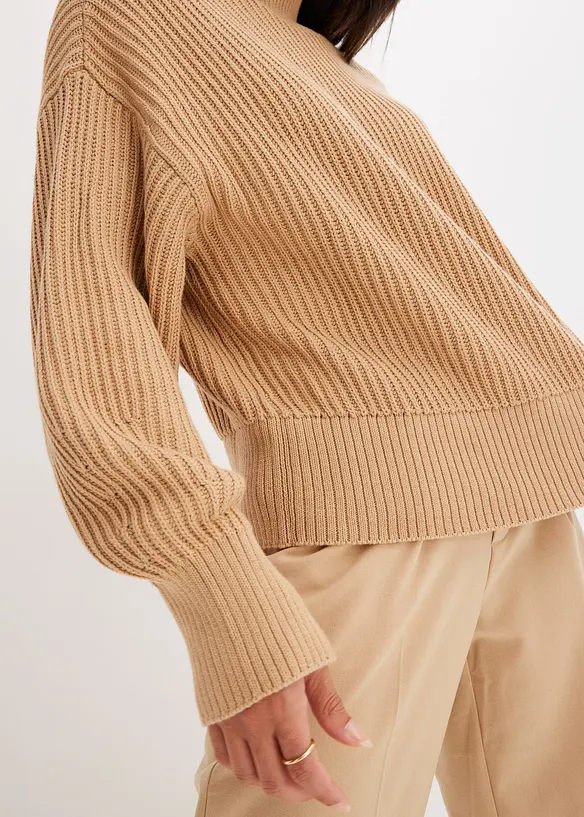 Maglione oversize in puro cotone, bonprix