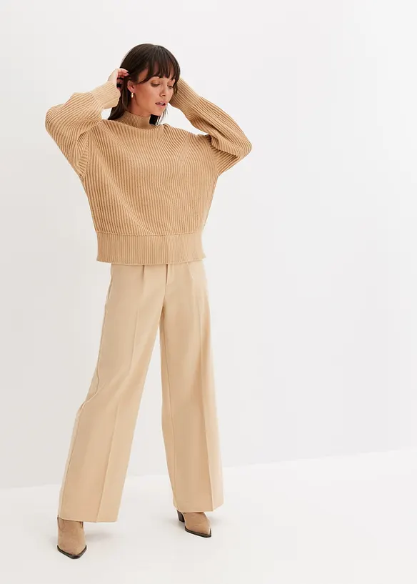 Maglione oversize in puro cotone, bonprix