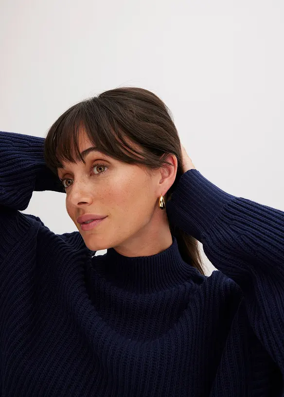 Maglione oversize in puro cotone, bonprix