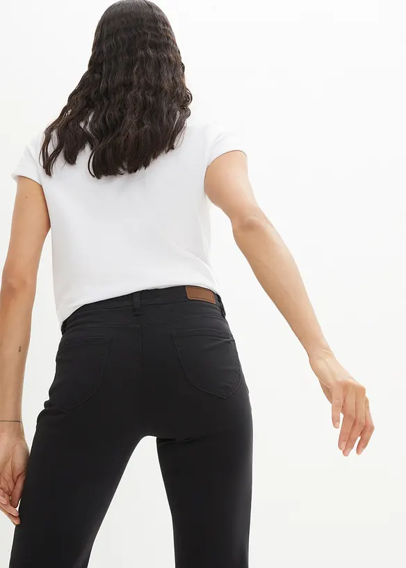 Jeans elasticizzati straight, vita media, bonprix