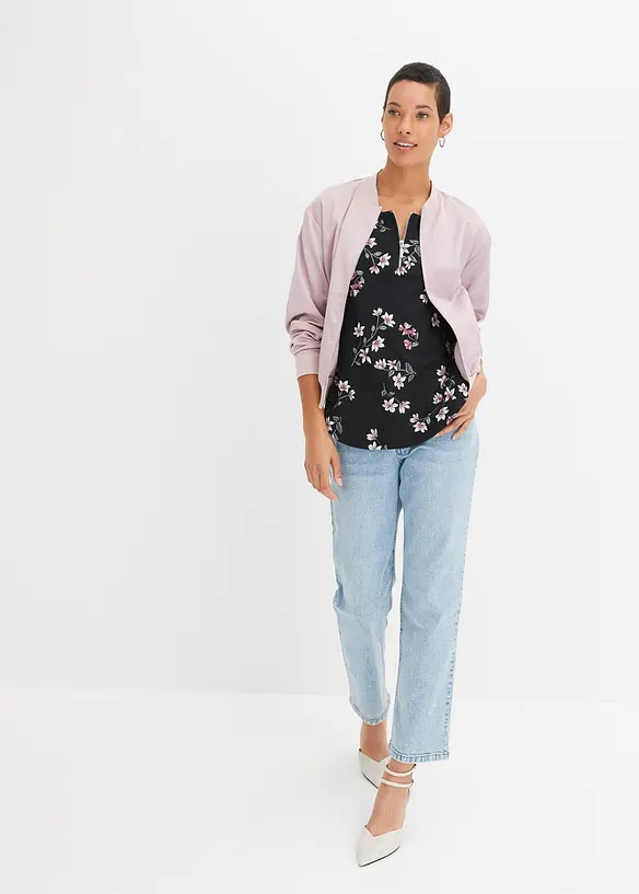 Maglia oversize in misto cotone, bonprix