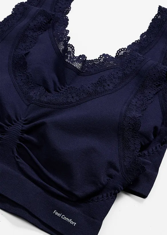 Reggiseno Feel Comfort a bustier senza cuciture  (pacco da 2), bonprix