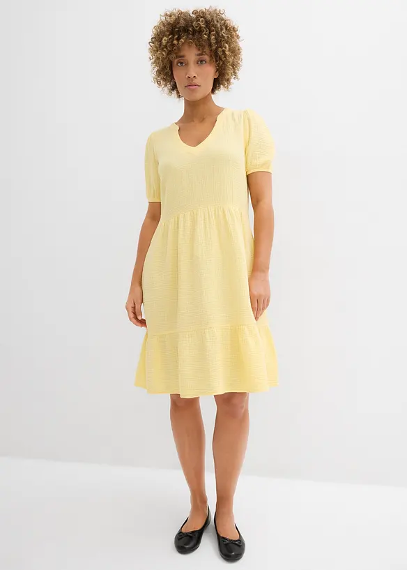 Abito oversize in mussola di cotone, bonprix