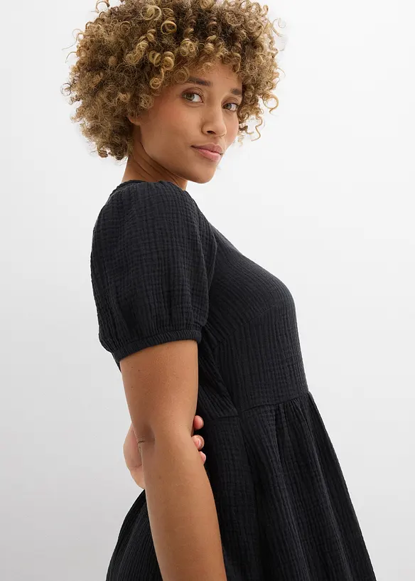Abito oversize in mussola di cotone, bonprix
