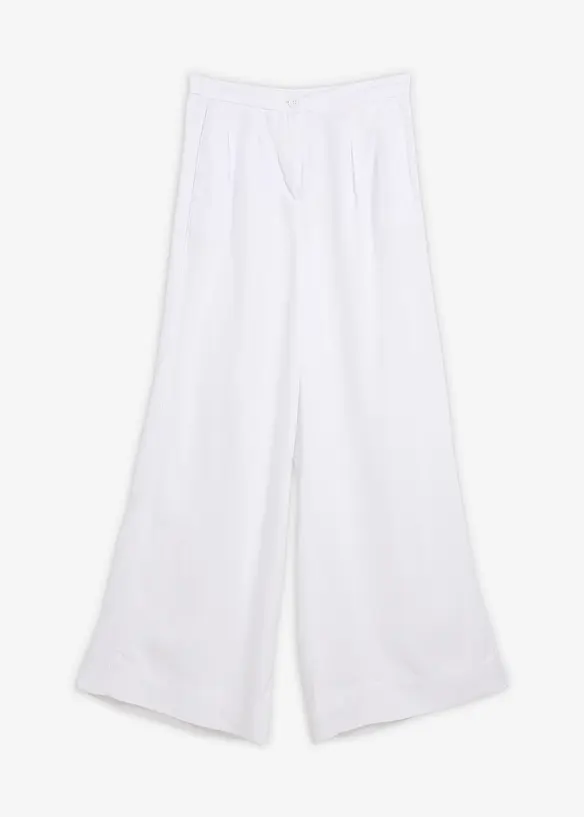 Pantaloni con pinces in lyocell fluente, bonprix