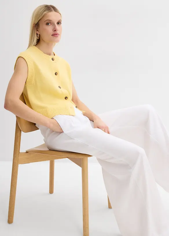 Pantaloni con pinces in lyocell fluente, bonprix