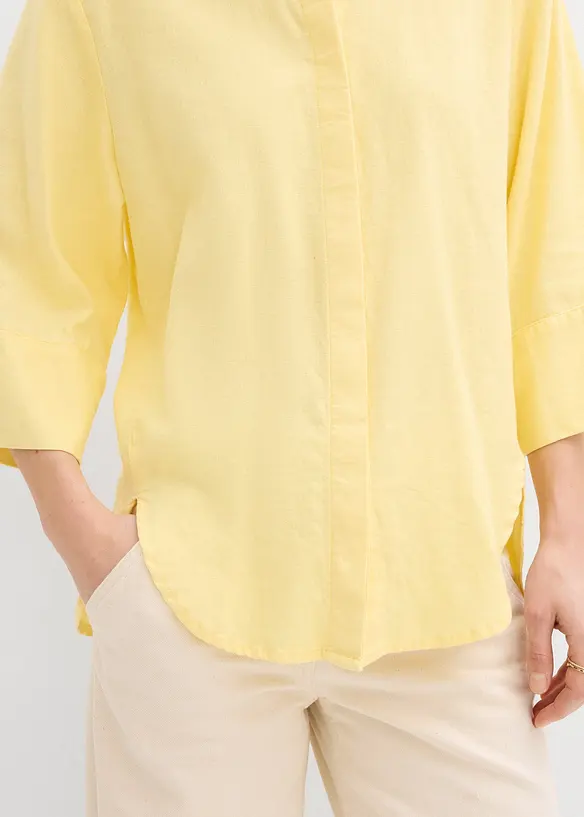 Camicia in misto lino fresco, bonprix