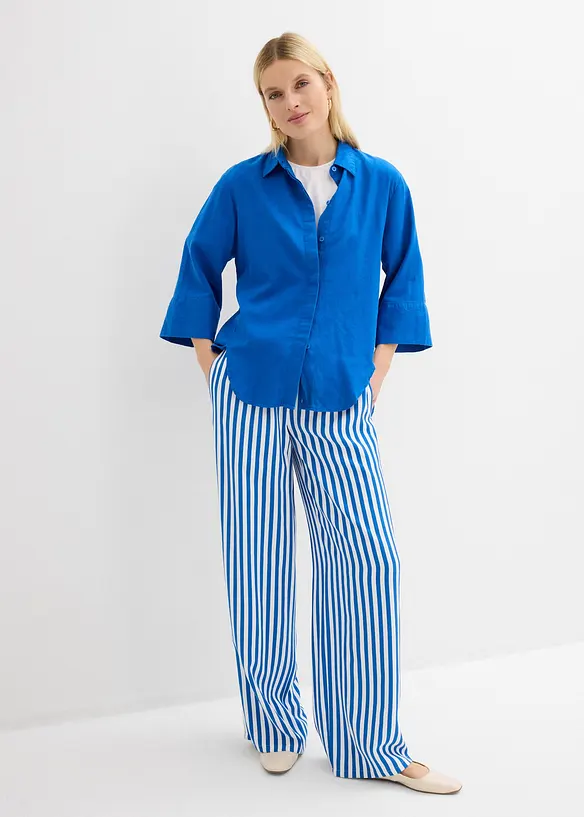 Camicia in misto lino fresco, bonprix