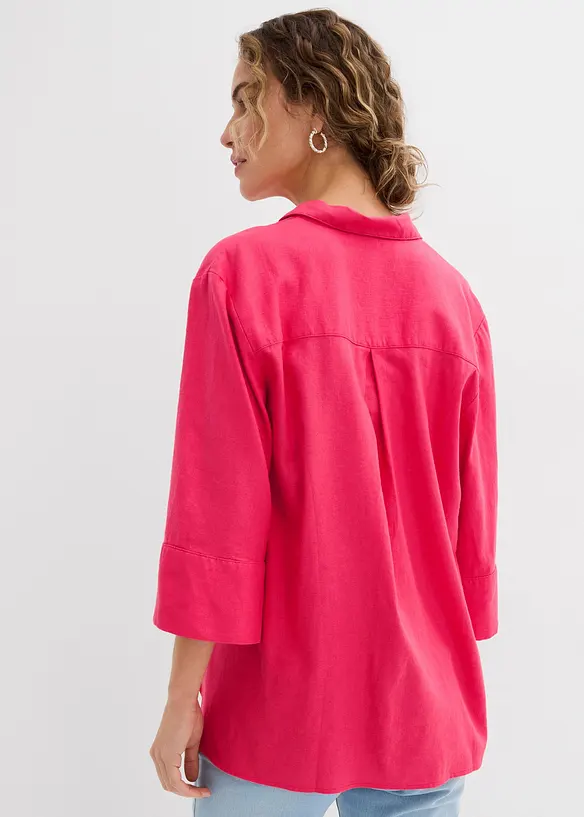 Camicia in misto lino fresco, bonprix