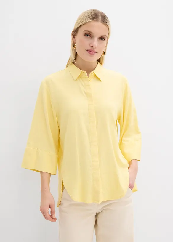 Camicia in misto lino fresco, bonprix