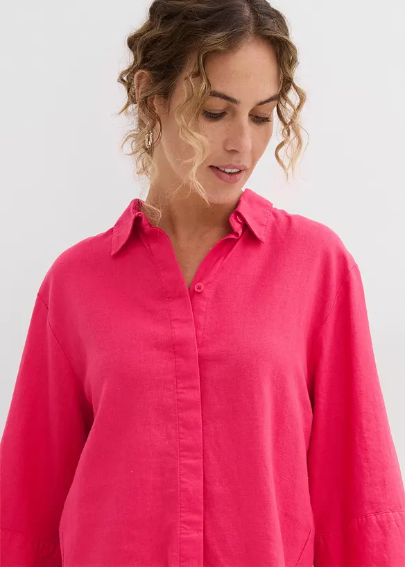 Camicia in misto lino fresco, bonprix