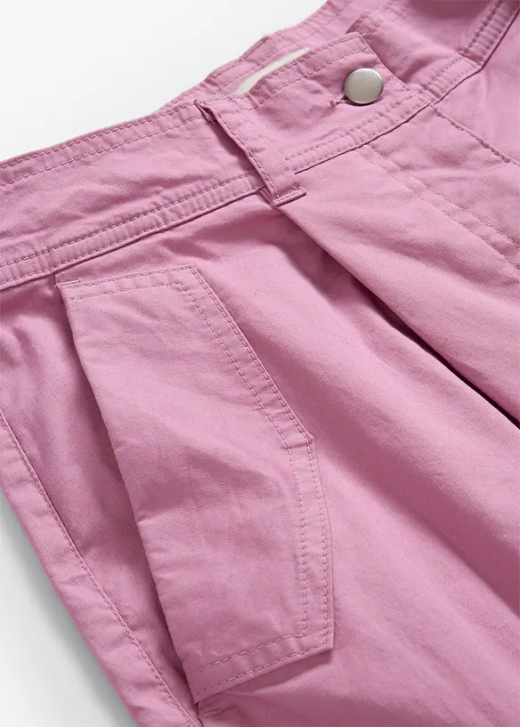 Pantaloni cargo in cotone elasticizzato, bonprix