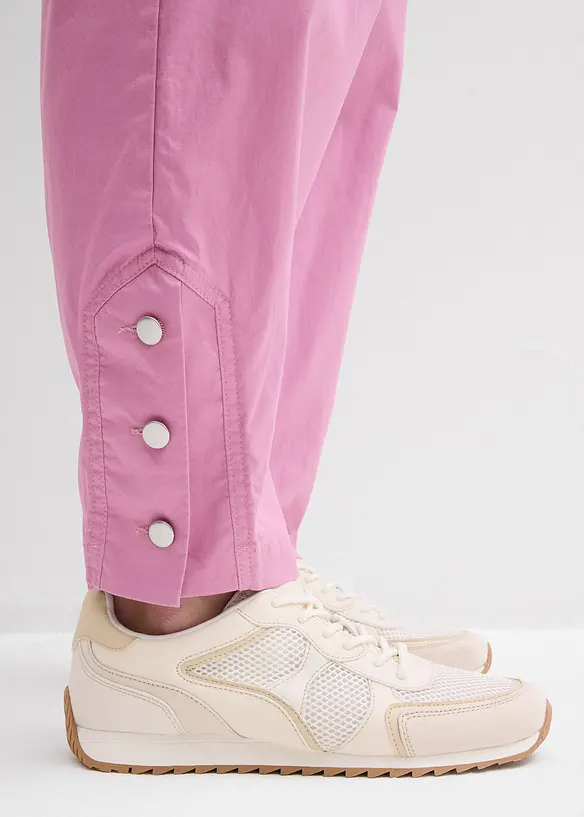 Pantaloni cargo in cotone elasticizzato, bonprix