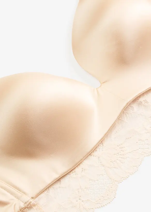 Reggiseno senza ferretto con coppe preformate e pizzo, bonprix