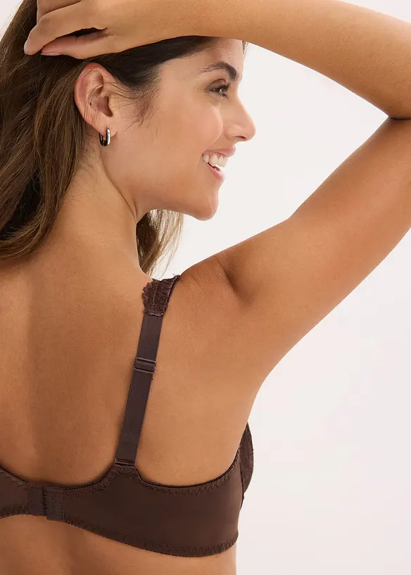 Reggiseno con ferretto ed effetto lucido (pacco da 2), bonprix