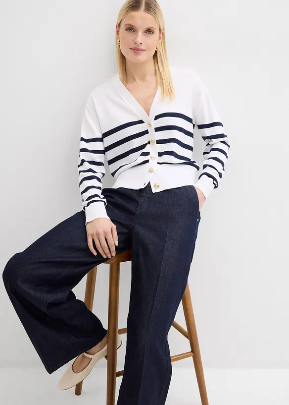 Cardigan in misto viscosa morbido, bonprix