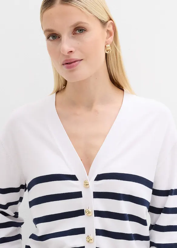 Cardigan in misto viscosa morbido, bonprix