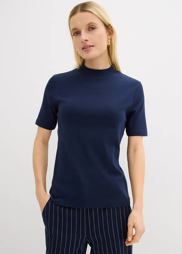 Maglia a costine in puro cotone, bonprix