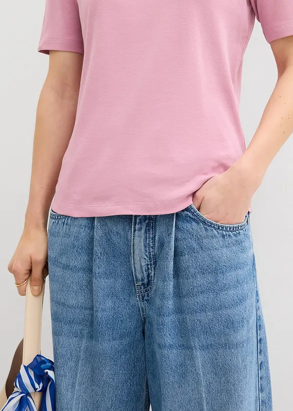 Maglia a costine in puro cotone, bonprix