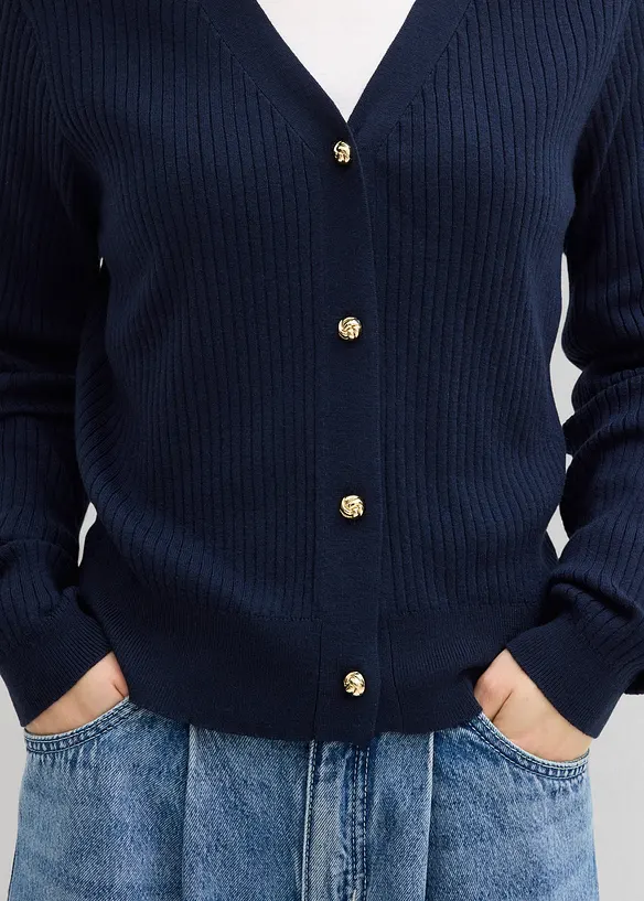 Cardigan in misto viscosa morbido, bonprix