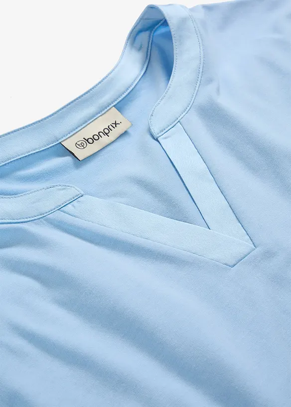 Maglia profilata in satin, bonprix