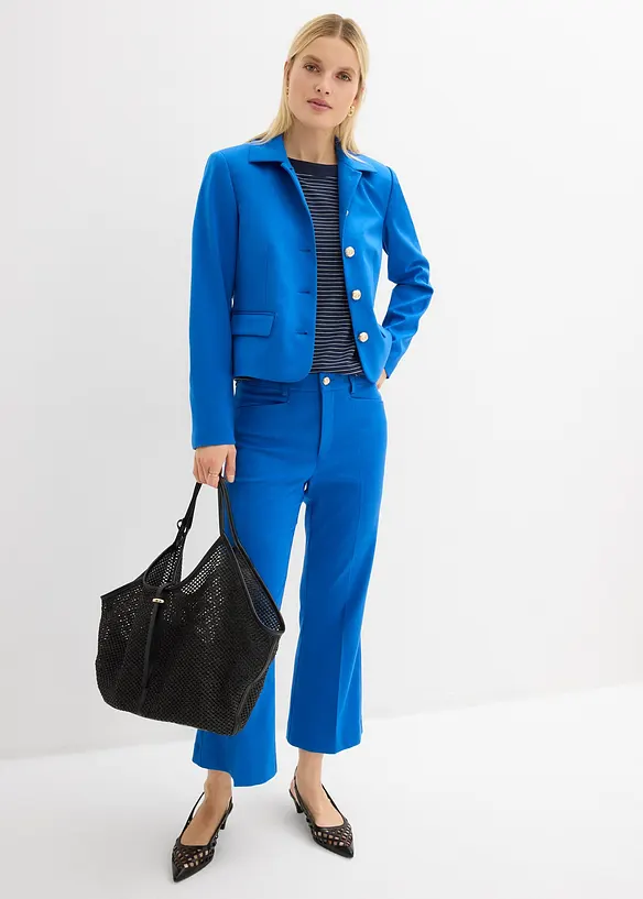 Maglia in viscosa fluente con dettaglio in satin, bonprix