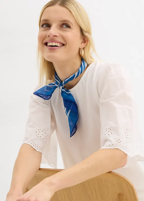 Maglia con ricami traforati, bonprix