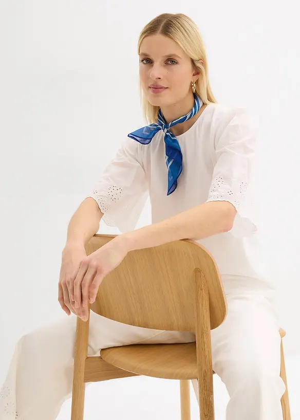 Maglia con ricami traforati, bonprix