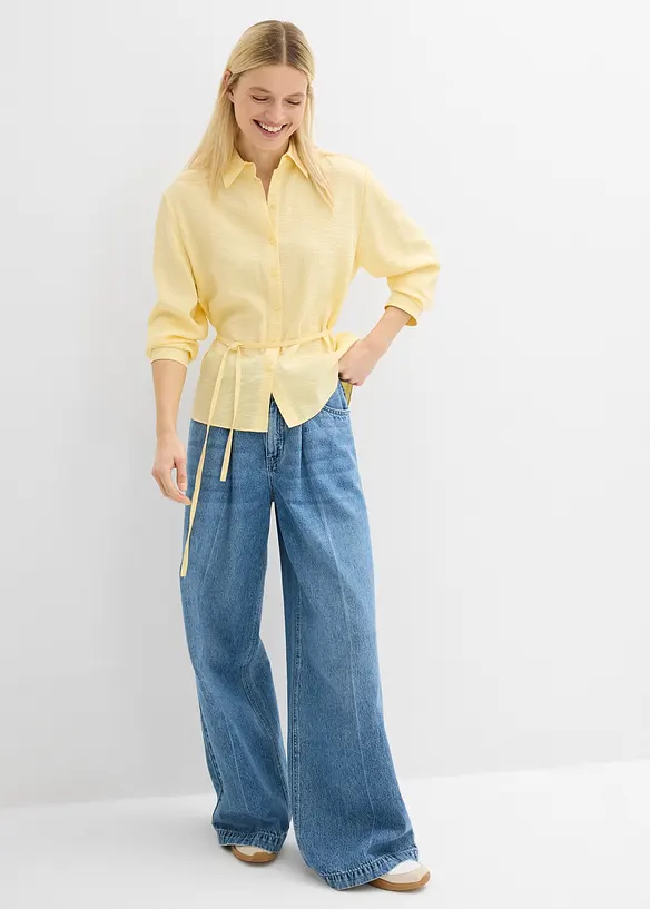 Camicia in misto viscosa fluente, bonprix