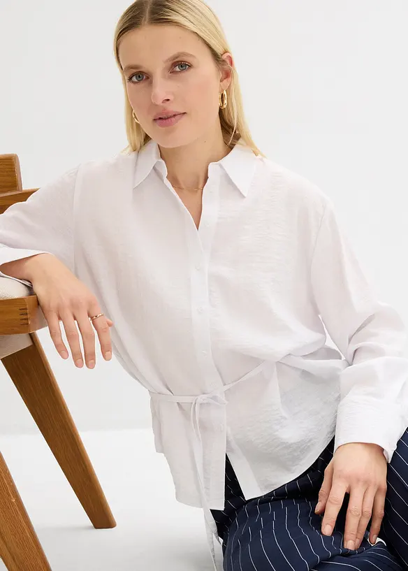 Camicia in misto viscosa fluente, bonprix