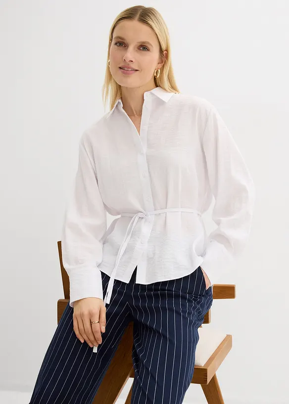 Camicia in misto viscosa fluente, bonprix