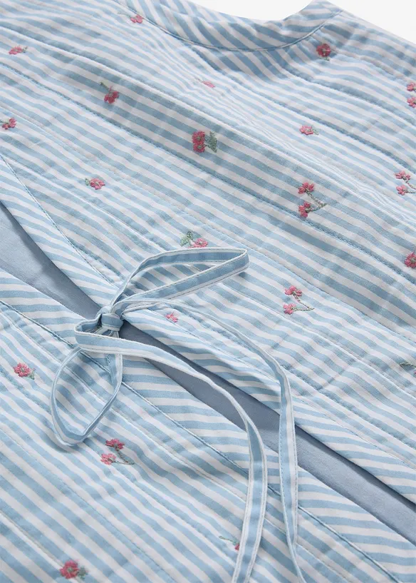 Gilet trapuntato con ricami floreali, bonprix