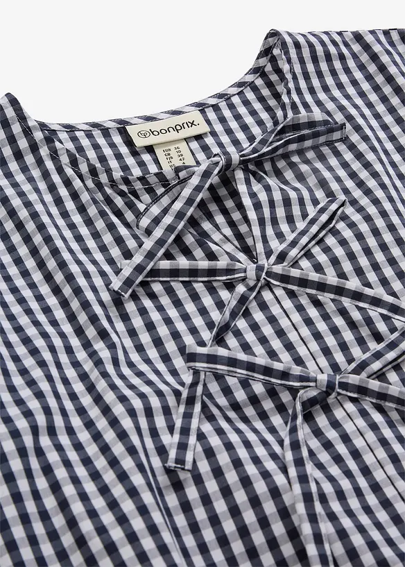 Abito midi in misto cotone elasticizzato, bonprix