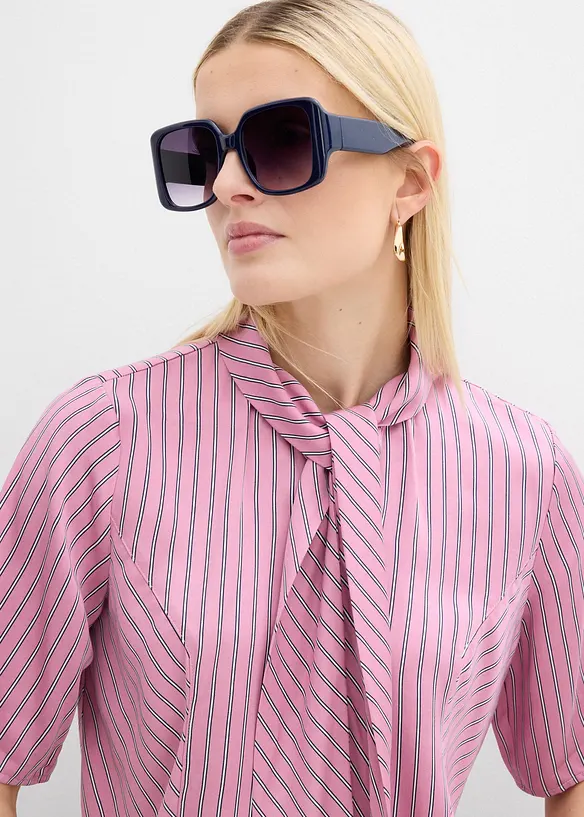 Blusa con fiocco in modal morbido, bonprix