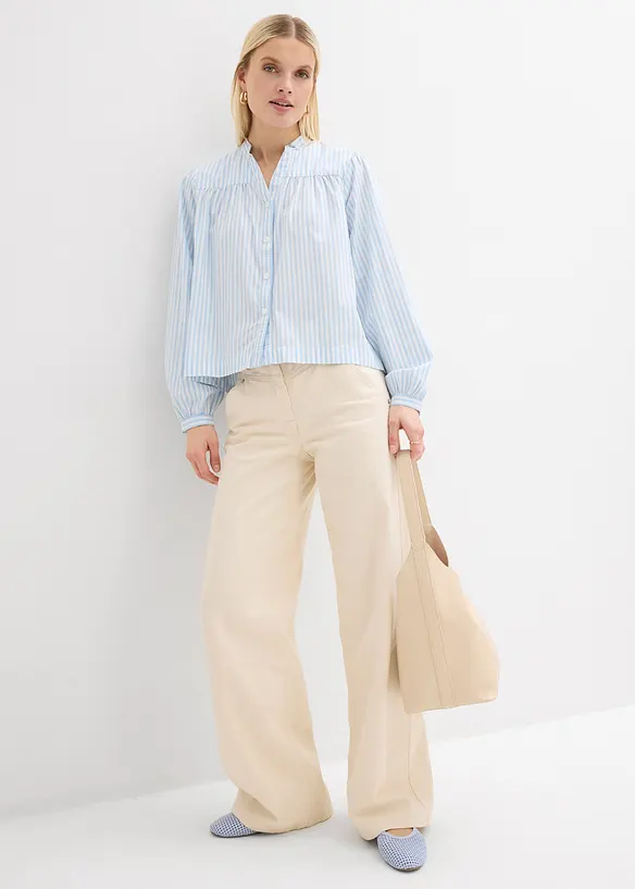 Blusa in popeline consistente, bonprix