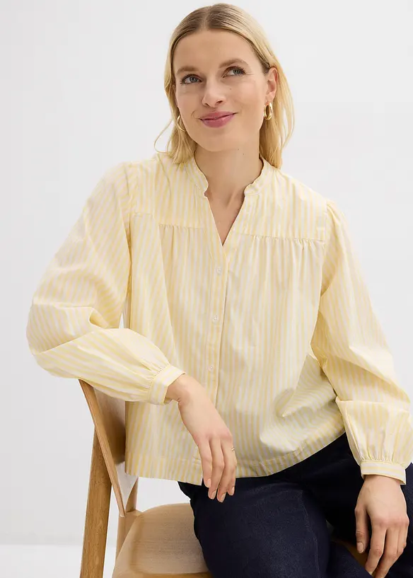 Blusa in popeline consistente, bonprix