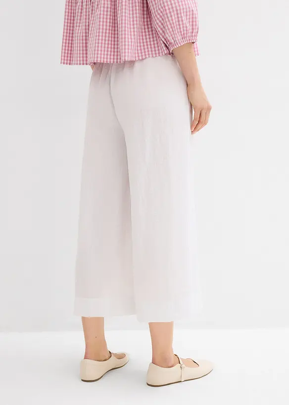 Pantaloni culotte in misto viscosa morbido, bonprix